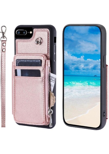 IPhone 7 Için Cüzdan Durumda Artı/8 Artı Rfıd Engelleme Kickstand Pu Deri 3 (Yurt Dışından) fırsatları