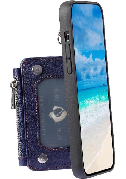 IPhone 15 Için Cüzdan Durumda Artı Rfıd Engelleme Flip Folio Kılıf 3 Büyük Kart (Yurt Dışından)
