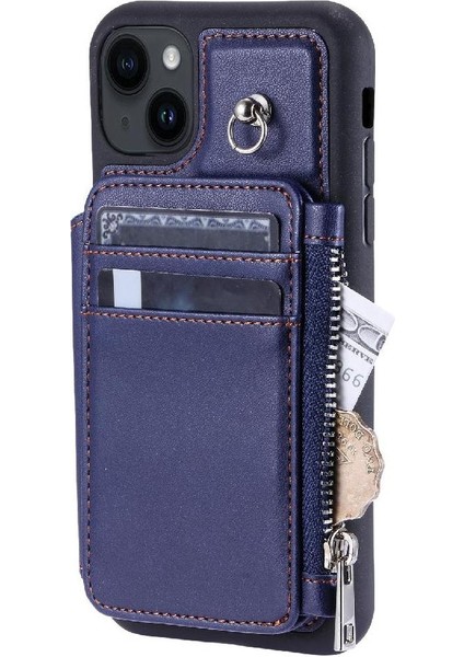 IPhone 15 Için Cüzdan Durumda Artı Rfıd Engelleme Flip Folio Kılıf 3 Büyük Kart (Yurt Dışından)