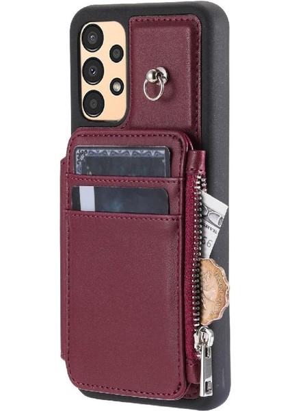 Cüzdan Kılıf Samsung Galaxy A14 4g/5g 3 Büyük Kart Kickstand Flip Folio (Yurt Dışından) indirimleri