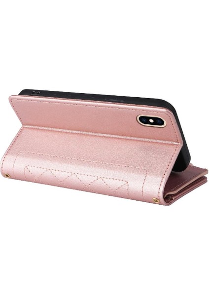 IPhone x Için Flip Case/xs Darbeye Cüzdan Kayış Kart Yuvaları (Yurt Dışından)