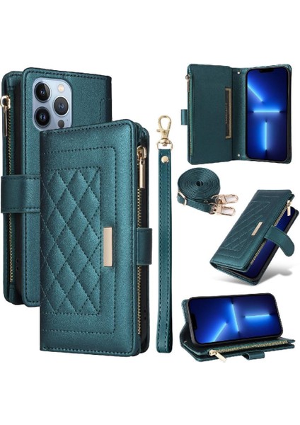 Mays Home1 IPhone 13 Için Flip Case Pro Max Kayış Kart Yuvaları Cüzdan Darbeye (Yurt Dışından)