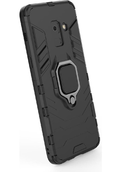 Halka Araba Dağı Kickstand Kılıf Samsung Galaxy A8 2018 Kickstand Metal (Yurt Dışından)
