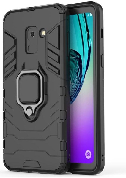 Halka Araba Dağı Kickstand Kılıf Samsung Galaxy A8 2018 Kickstand Metal (Yurt Dışından)