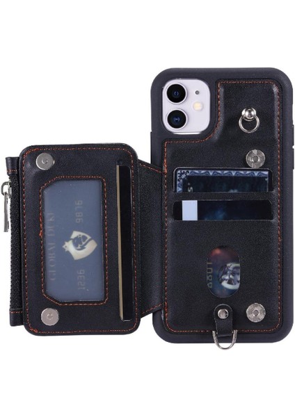IPhone 12 Için Cüzdan Durumda Mini Rfıd Engelleme Kickstand Flip Folio Kılıf 3 (Yurt Dışından)