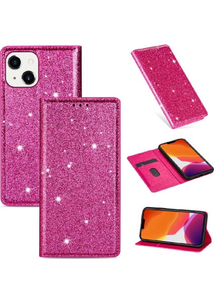 IPhone 13MINI Için Glitter Flip Case/iphone 12 Mini Pu Deri Flip Case (Yurt Dışından)