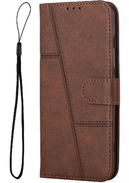 Xiaomi Poco M6 4g Yan Toka Için Flip Case Tam Koruma Kartı Pu (Yurt Dışından) modelleri