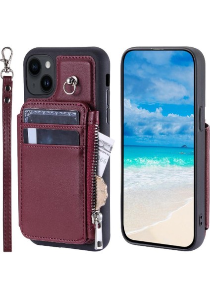IPhone 13 Için Cüzdan Durumda Rfıd Engelleme Kickstand Flip Folio Kılıf 3 Büyük (Yurt Dışından)