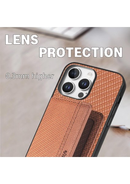 IPhone 16 Için Kılıf Pro Max Komple Kamera Güvenlik Standı Fonksiyonu Rfıd Kart (Yurt Dışından)