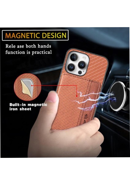 IPhone 16 Için Kılıf Pro Max Komple Kamera Güvenlik Standı Fonksiyonu Rfıd Kart (Yurt Dışından)