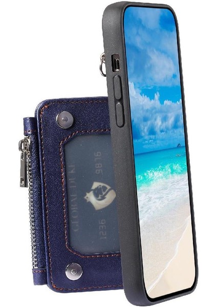 IPhone 12 Için Cüzdan Durumda Mini Rfıd Engelleme Kickstand Flip Folio Kılıf 3 (Yurt Dışından)