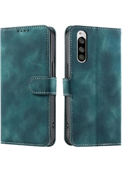 Sony Xperia 5 Için Flip Case Cüzdan Kart Yuvaları Pu Deri Manyetik Bilek (Yurt Dışından)