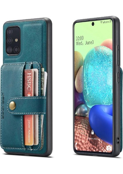 Samsung Galaxy A51 5g Rfıd Engelleme Kablosuz Şarj Cüzdan (Yurt Dışından)