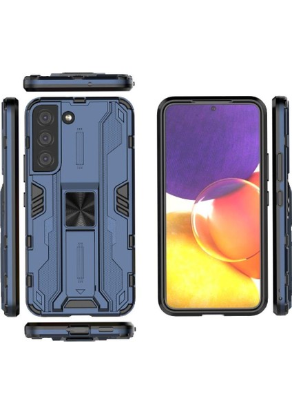 Halka Araba Dağı Kickstand Kılıf Samsung Galaxy S22 5g Askeri Sınıf (Yurt Dışından)