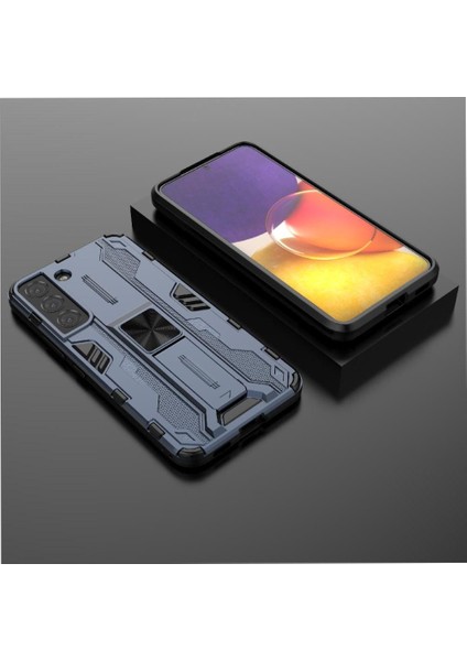 Halka Araba Dağı Kickstand Kılıf Samsung Galaxy S22 5g Askeri Sınıf (Yurt Dışından) modelleri