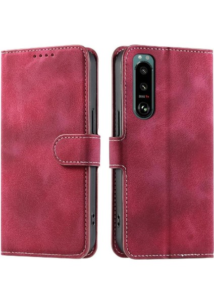 Sony Xperia 5 Iv Için Flip Case Manyetik Bilek Kayışı Cüzdan Kart Yuvaları Pu (Yurt Dışından) indirimleri