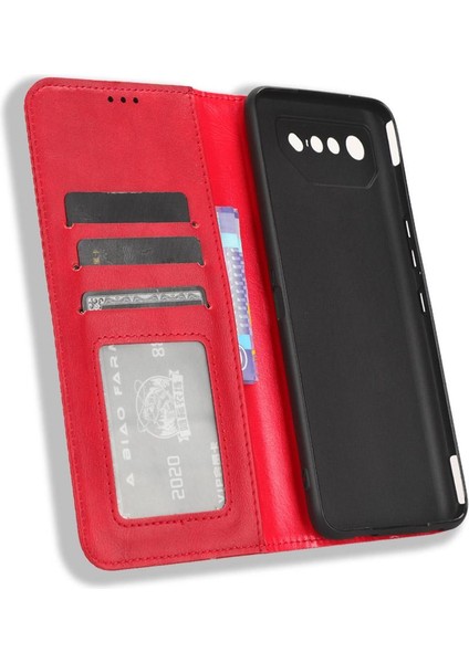 Asus Rog Telefon 7 Pu Deri Manyetik Kapatma Cüzdan Için Kılıf (Yurt Dışından) indirimleri