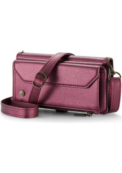 IPhone 16 Için Crossbody Durumda Artı Kart Tutucu Kılıf Cüzdan Cüzdan Kılıf Için (Yurt Dışından)