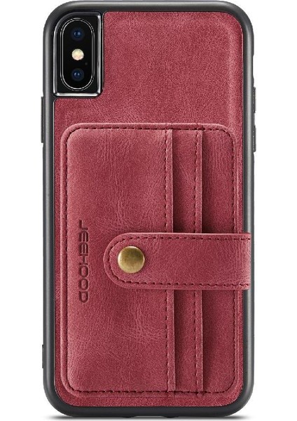 IPhone Xs Max Kablosuz Şarj Rfıd Engelleme Cüzdan Manyetik (Yurt Dışından)