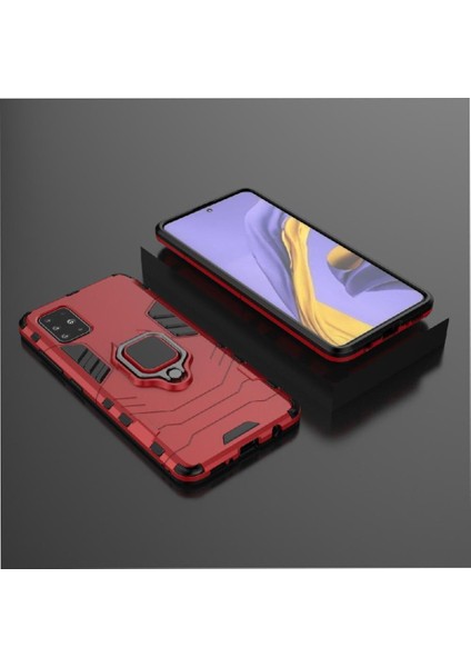 Halka Araba Dağı Kickstand Kılıf Samsung Galaxy A51 5g Askeri Sınıf (Yurt Dışından)