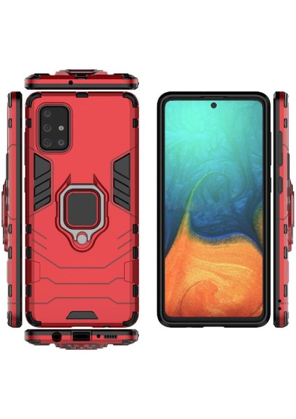 Halka Araba Dağı Kickstand Kılıf Samsung Galaxy A71 5g Darbeye Metal (Yurt Dışından)