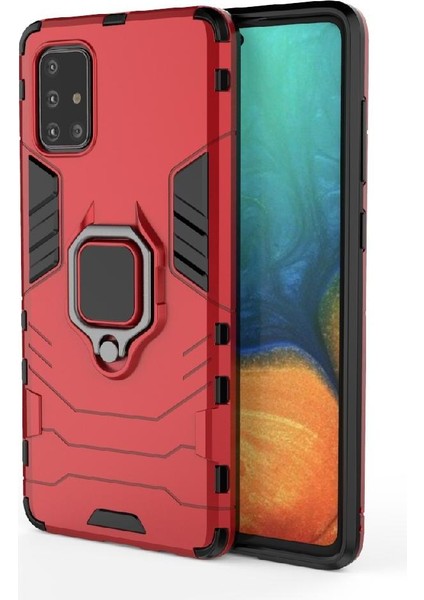 Halka Araba Dağı Kickstand Kılıf Samsung Galaxy A71 5g Darbeye Metal (Yurt Dışından) fiyatları