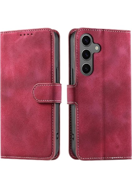Samsung Galaxy A34 5g Manyetik Kickstand Bilek Kayışı Cüzdan Için Flip Case (Yurt Dışından)