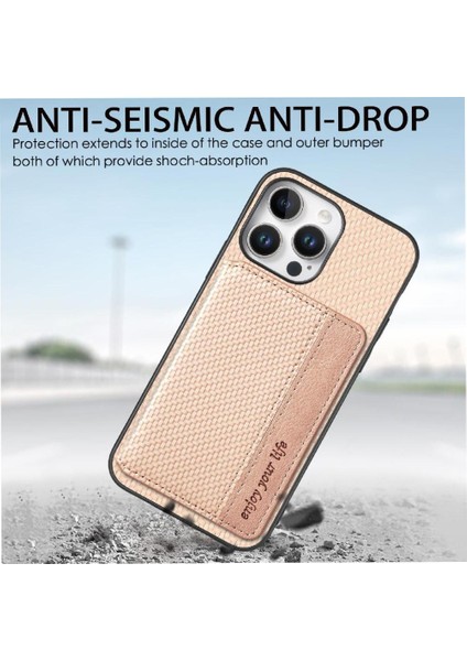 IPhone 16 Için Kılıf Pro Max Komple Kamera Güvenlik Standı Fonksiyonu Rfıd Kart (Yurt Dışından)