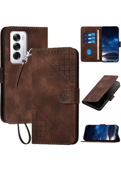 Oppo Oppo 12 5g Için Flip Case Yüksek Kaliteli Deri Telefon Kılıfı Kabartmalı ve (Yurt Dışından)