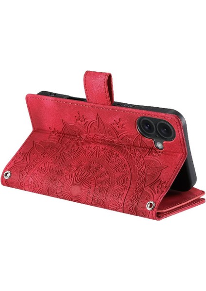 El Kayışı ile IPhone 16 Için Flip Case Birden Fazla Kart Kickstand Getirmek (Yurt Dışından) indirimleri