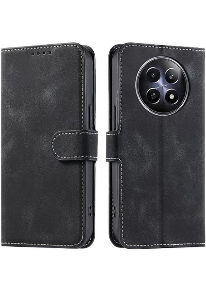 Realme 12 5g Kickstand Pu Deri Manyetik Bilek Kayışı Kart Için Flip Case (Yurt Dışından) fırsatları