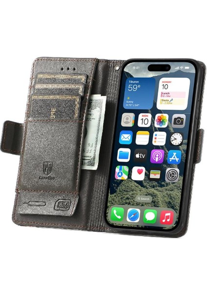 IPhone 16 Artı Cüzdan Iş Ekleme Çoklu Kart Yuvası (Yurt Dışından)
