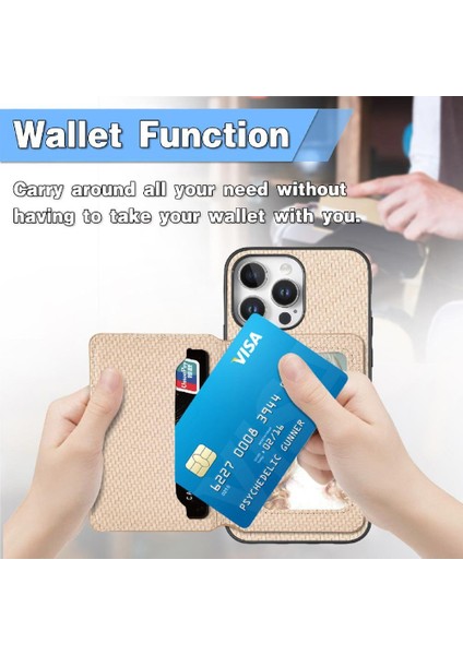 IPhone 16 Için Kılıf Pro Max Komple Kamera Güvenlik Standı Fonksiyonu Rfıd Kart (Yurt Dışından)