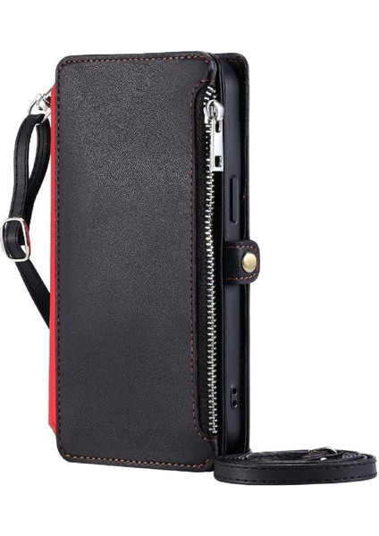 Samsung Galaxy Crossbody Için Crossbody Durumda Cüzdan Fermuar Faturaları Yuvası Rfıd (Yurt Dışından)
