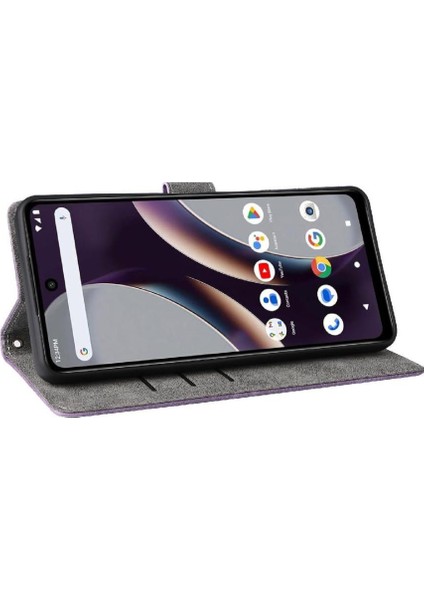 Blu G54 Manyetik Kapatma Kart Yuvaları Için Kılıf Kapak Pu Deri Flip Folio (Yurt Dışından)