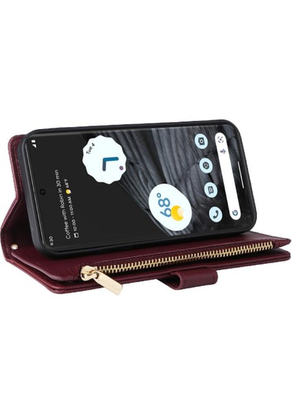 Google Piksel 7 Pro Kayış Darbeye Dayanıklı Cüzdan Kart Yuvaları Için Flip Case (Yurt Dışından) modelleri