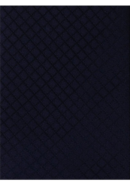 8 cm Genişliğinde Kare Desenli Lacivert Kravat fiyatları