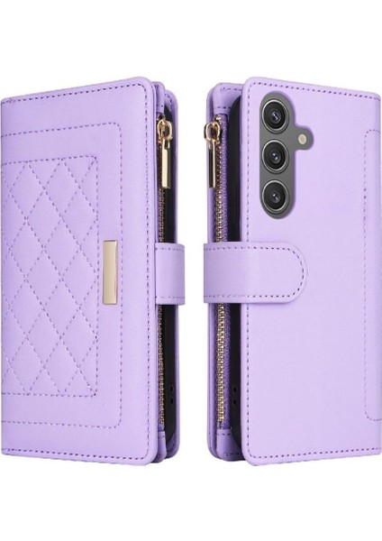 Samsung Galaxy S24 Artı Cüzdan Kayış Darbeye Kart Yuvaları Için Flip Case (Yurt Dışından)