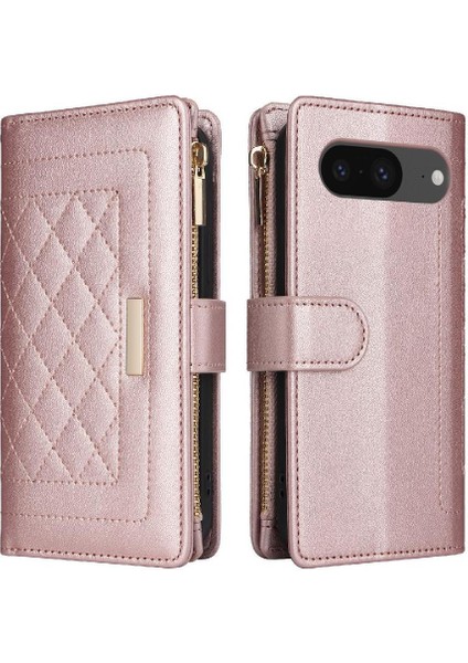 Google Piksel 8 Kart Yuvaları Darbeye Dayanıklı Kayış Cüzdan Için Flip Case (Yurt Dışından)