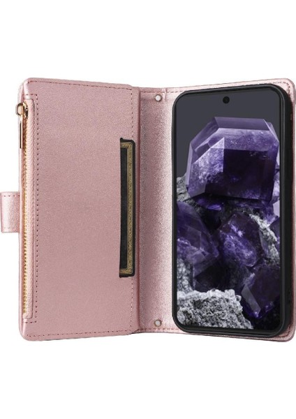 Google Piksel 8 Kart Yuvaları Darbeye Dayanıklı Kayış Cüzdan Için Flip Case (Yurt Dışından) modelleri
