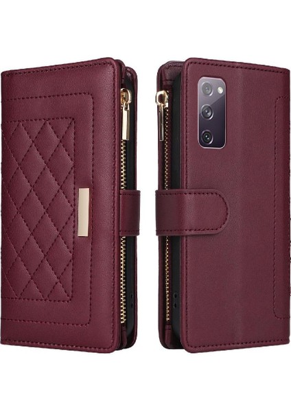 Samsung Galaxy S21 Artı Kayış Darbeye Cüzdan Kart Yuvaları Için Flip Case (Yurt Dışından)