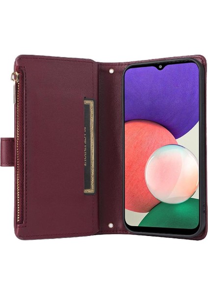 Samsung Galaxy S21 Artı Kayış Darbeye Cüzdan Kart Yuvaları Için Flip Case (Yurt Dışından)