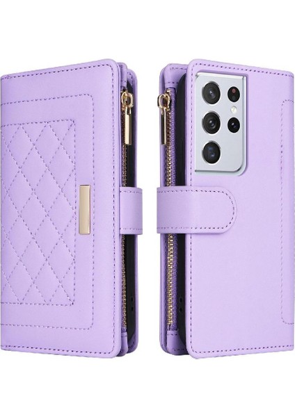 Samsung Galaxy S21 Ultra Kayış Darbeye Cüzdan Kart Yuvaları Için Flip Case (Yurt Dışından) fırsatları