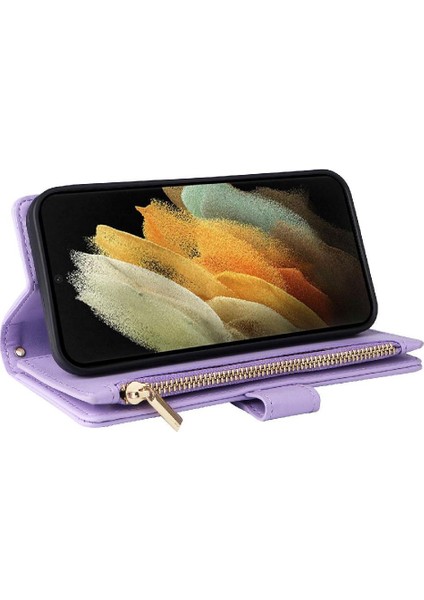 Samsung Galaxy S21 Ultra Kayış Darbeye Cüzdan Kart Yuvaları Için Flip Case (Yurt Dışından) indirimleri
