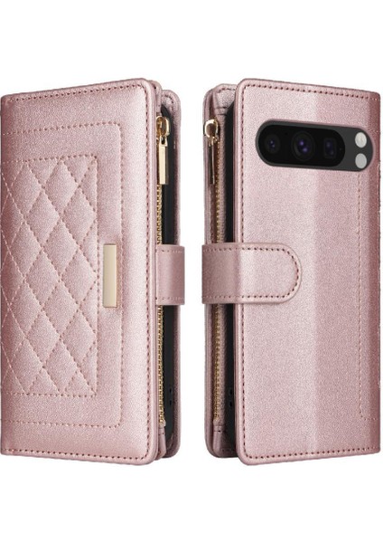 Google Piksel 8 Pro Kayış Kart Yuvaları Için Flip Case Darbeye Cüzdan (Yurt Dışından)