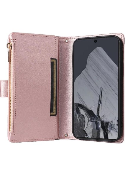 Google Piksel 8 Pro Kayış Kart Yuvaları Için Flip Case Darbeye Cüzdan (Yurt Dışından)