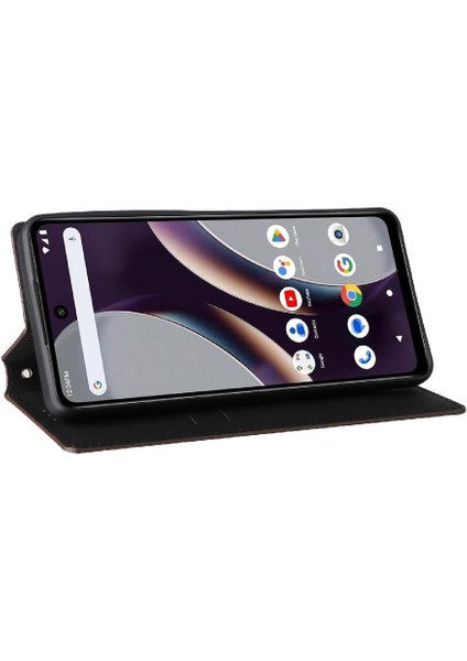 Blu G54 Manyetik Kapatma Pu Deri Kart Yuvaları Tutucu 3D Için Flip Case (Yurt Dışından)