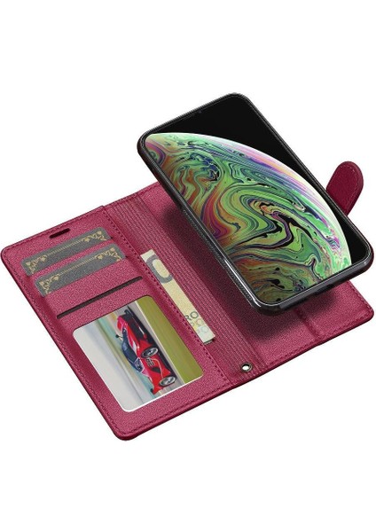 IPhone Xs Max Cüzdan Kılıf Için Flip Case Pu Deri Ayrılabilir 2 In 1 Bölünmüş (Yurt Dışından)