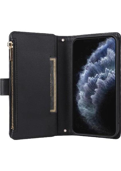 IPhone 11 Için Flip Case Pro Kart Yuvaları Kayış Cüzdan Darbeye (Yurt Dışından)