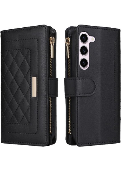 Samsung Galaxy S23 Kart Yuvaları Için Flip Case Kayış Darbeye Cüzdan (Yurt Dışından) modelleri